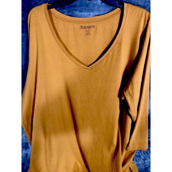 Rodman”s Shirt Women’s Adult Size 2X 26/28 Long Sleeve Oversized Comfort V Neck - Picture 8 of 10